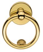 M37 - Carlisle Brass Victorian Ring Door Knocker 134mm Polished Brass
