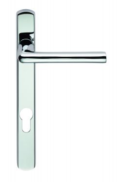 Click Here To Enlarge This Photo Of SZS01NP92CP - Carlisle Brass Serozzetta 'Rosa' Levers on Narrow Plate (92mm Centres - 123mm Screw Centres) Polished Chrome