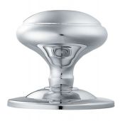 M61CP - Carlisle Brass Victorian Centre Door Knob (Round) 85mm Rose Polished Chrome