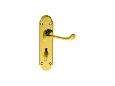 DL168WCPVD - Carlisle Brass 'Oakley' Lever Bathroom Furniture PVD Stainless Brass