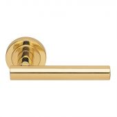 AQ4 - Carlisle Brass Manital 'Calla' Lever on Round Rose Polished Brass