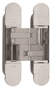 Click Here To Enlarge This Photo Of CI001131NIK00 - Carlisle Brass CEAM 1131 3D Concealed Hinge 160 x 32mm (Max 80kg per 2 hinges, 120kg per 3 hinges) Nickel Plated