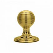 DK37C - Carlisle Brass Delamain Reeded Mortice Knobs (Concealed Fix) Polished Brass
