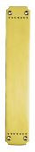 PF110 - Carlisle Brass 'Laurin' Push Plate 370mm x 45mm Polished Brass