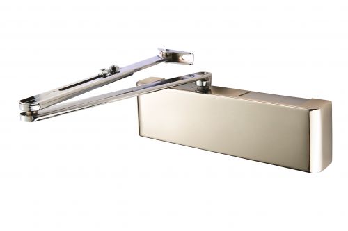Click Here To Enlarge This Photo Of CDG025/PNP - Carlisle Brass Eurospec EN.2-5 (CE & Certifire) Overhead Door Closer c/w Back Check & Fig 6 Bracket EN1154 - Polished Nickel