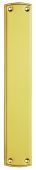 PF107 - Carlisle Brass Finger Plate (Ornate) 382 x 75mm Polished Brass