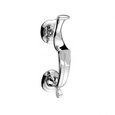 Click Here To Enlarge This Photo Of M45CP - Carlisle Brass Doctors Door Knocker 186 x 34mm Polished Chrome