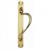 PF109AL - Carlisle Brass 'Laurin' Pull Handle - (Left Hand) 384 x 97mm Polished Brass