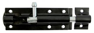 TIMCO TBS4BP - Straight Tower Bolt Black 4"