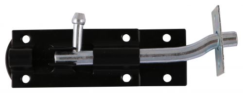 Click Here To Enlarge This Photo Of TIMCO TBN6BP - Necked Tower Bolt Black 6"