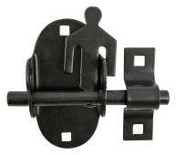 TIMCO OP4BP - Oval Padbolt Black 4"