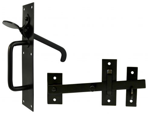 Click Here To Enlarge This Photo Of TIMCO SLMBP - Medium Suffolk Latch Black 205 x 45mm