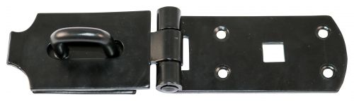 Click Here To Enlarge This Photo Of TIMCO BHS8BP - Heavy Secure Hasp-Staple Black 8"