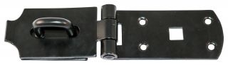 TIMCO BHS8BP - Heavy Secure Hasp-Staple Black 8"