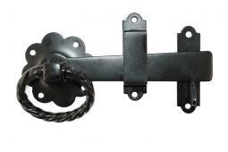 TIMCO TRGL6BP - Twisted Ring Gate Latch Black 6"