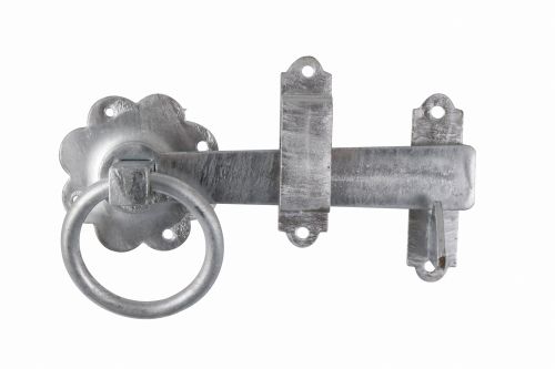 Click Here To Enlarge This Photo Of TIMCO RGL6GP - Ring Gate Latch - Plain Hot Dipped Galvanised 6"