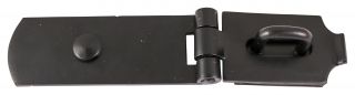 TIMCO SHS8BP - Heavy Swivel Hasp-Staple Black 8"