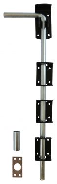 Click Here To Enlarge This Photo Of TIMCO DDB18BP - Garage Drop Down Bolt Black 18"