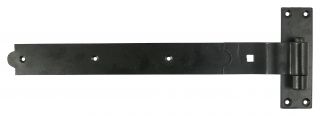 TIMCO HBC350B - Cranked Band Hook Plate Black 350mm (Sold in Pairs)