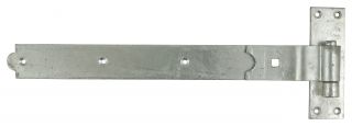 TIMCO HBC400G - Cranked Band Hook Plate Hot Dipped Galvanised 400mm (Sold in Pairs)