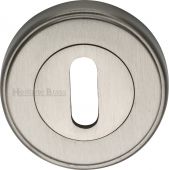 ERD7000-SN Heritage Brass Key Escutcheon Satin Nickel Finish