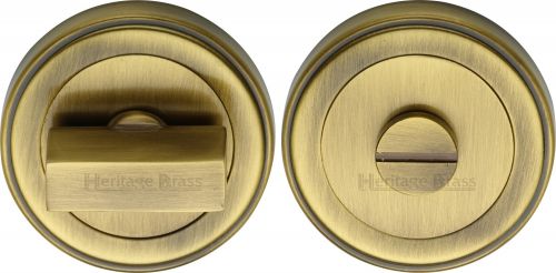 Click Here To Enlarge This Photo Of ERD7030-AT Heritage Brass Round Turn & Release with Stepped Edge Antique Brass Finish