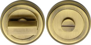 ERD7030-AT Heritage Brass Round Turn & Release with Stepped Edge Antique Brass Finish