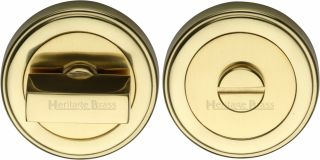 ERD7030-PB Heritage Brass Round Turn & Release with Stepped Edge Polished Brass Finish