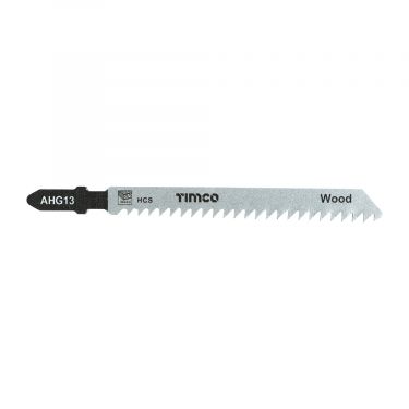 Click Here To Enlarge This Photo Of TIMCO AHG13 - 5pcs HCS Jigsaw Blades for Wood (T111C Bosch equiv.)