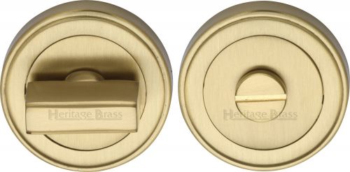Click Here To Enlarge This Photo Of ERD7030-SB Heritage Brass Round Turn & Release with Stepped Edge Satin Brass Finish