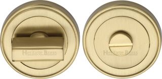 ERD7030-SB Heritage Brass Round Turn & Release with Stepped Edge Satin Brass Finish