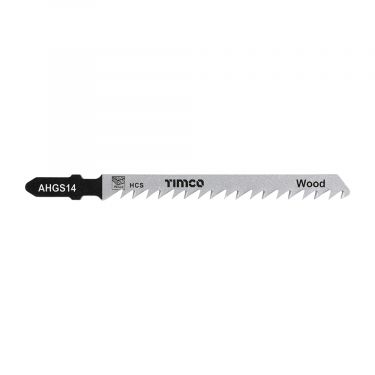 Click Here To Enlarge This Photo Of TIMCO AHGS14 - 5pcs HCS Jigsaw Blades for Wood (T144D Bosch equiv.)