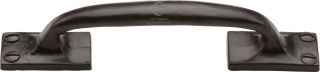 FB1145 159 M.Marcus Black Iron Rustic Cabinet Pull Cranked Design 159mm