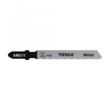 Click Here To Enlarge This Photo Of TIMCO AMG11 - 5pcs HSS Jigsaw Blades for Metal (T118A Bosc equiv.)