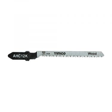 Click Here To Enlarge This Photo Of TIMCO AHC12K - 5pcs HCS Jigsaw Blades for Wood (T101AO Bosch equiv.)