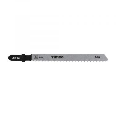 Click Here To Enlarge This Photo Of TIMCO AK14 - 5pcs HSS Jigsaw Blades for Metal (T127D Bosc equiv.)