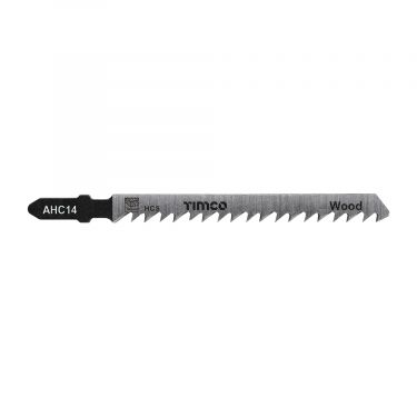 Click Here To Enlarge This Photo Of TIMCO AHC14 - 5pcs HCS Jigsaw Blades for Wood (T101D Bosch equiv.)