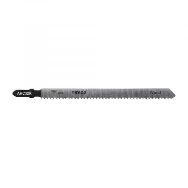 Click Here To Enlarge This Photo Of TIMCO AHC32R - 5pcs HCS Jigsaw Blades for Wood (T101BRLong Bosch equiv.)