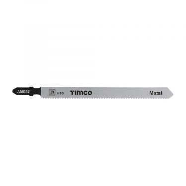 Click Here To Enlarge This Photo Of TIMCO AMG32 - 5pcs HSS Jigsaw Blades for Metal (T318B Bosc equiv.)