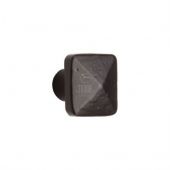 FB390 38 M.Marcus Black Iron Rustic Cabinet Knob Square Pyramid Design 38mm