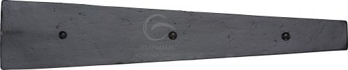Click Here To Enlarge This Photo Of FB416 400 M.Marcus Black Iron Rustic Dummy Strap Hinge 15 ¾"