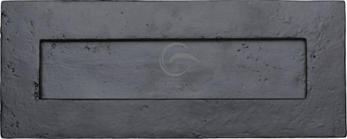 Click Here To Enlarge This Photo Of FB465 254.101 M.Marcus Black Iron Rustic Letterplate 10 ½" x 4"