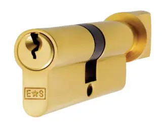 CYA71370PB - Carlisle Brass Eurospec - 5 Pin Euro Standard Turn Cylinder Turn 70mm Polished Brass
