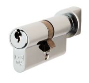 CYA71380PC - Carlisle Brass Eurospec 5 Pin Euro Profile Cylinder & Turn 80mm (40/40T) Polished Chrome