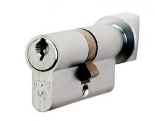 CYA71380SC - Carlisle Brass Eurospec 5 Pin Euro Profile Cylinder & Turn 80mm (40/40T) Satin Chrome