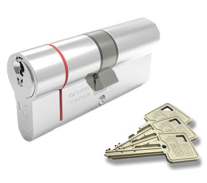 Click Here To Enlarge This Photo Of CYX7124060PC - Carlisle Brass Eurospec MPX6 1* British Standard 6 Pin Euro Profile Double Cylinder 100mm (40/60) Polished Chrome