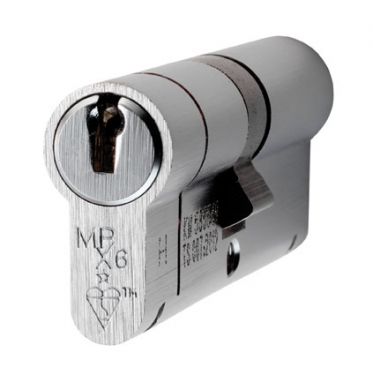 Click Here To Enlarge This Photo Of CYX7124060SC - Carlisle Brass Eurospec MPX6 1* British Standard 6 Pin Euro Profile Double Cylinder 100mm (40/60) Satin Chrome