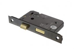 Atlantic - ALKBATH25BN Mortice Bathroom Lock [CE] 2.5" - Black Nickel