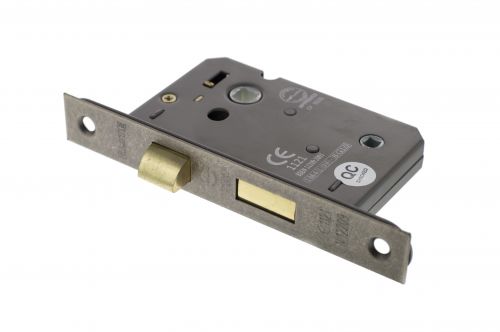 Click Here To Enlarge This Photo Of Atlantic - ALKBATH25DS Mortice Bathroom Lock [CE] 2.5" - Distressed Silver