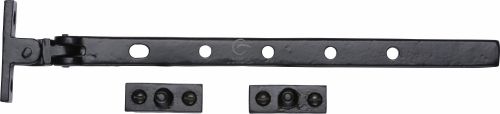 Click Here To Enlarge This Photo Of FB680 305 M.Marcus Black Iron Rustic Casement Window Stay 12"